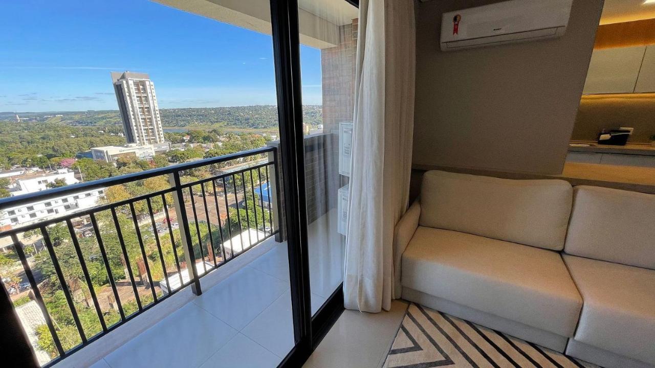 Studio No Ultimo Andar No Centro De Foz Com Vista Para O Rio Parana Daire Foz do Iguaçu Dış mekan fotoğraf