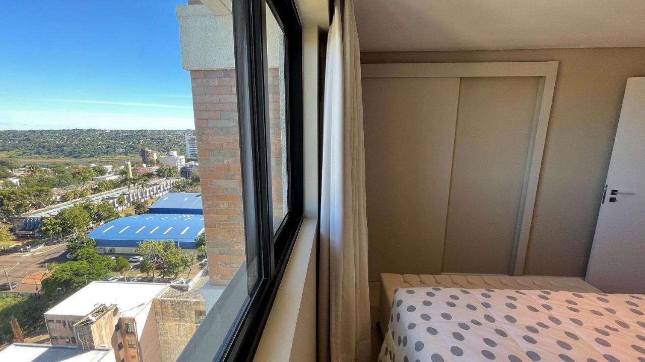 Studio No Ultimo Andar No Centro De Foz Com Vista Para O Rio Parana Daire Foz do Iguaçu Dış mekan fotoğraf